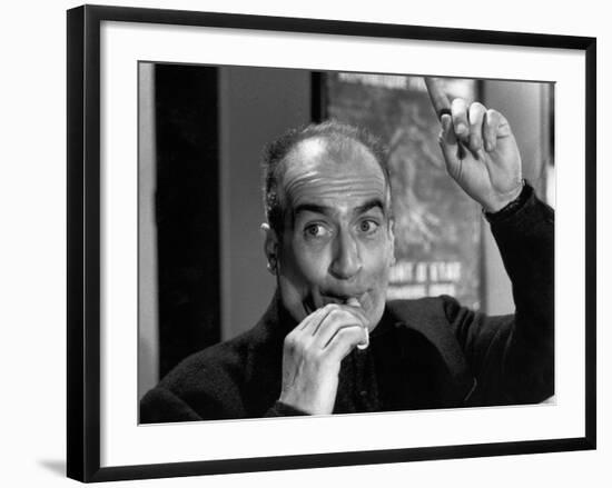 Louis de Funès: Faites Sauter La Banque !, 1963-Marcel Dole-Framed Photographic Print