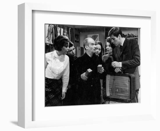 Louis de Funès: Faites Sauter La Banque !, 1963-Marcel Dole-Framed Photographic Print