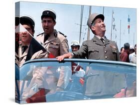 Louis de Funès, Guy Grosso and Michel Modo: Le Gendarme de Saint-Tropez, 1964-Marcel Dole-Stretched Canvas