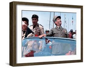 Louis de Funès, Guy Grosso and Michel Modo: Le Gendarme de Saint-Tropez, 1964-Marcel Dole-Framed Photographic Print