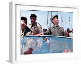 Louis de Funès, Guy Grosso and Michel Modo: Le Gendarme de Saint-Tropez, 1964-Marcel Dole-Framed Photographic Print