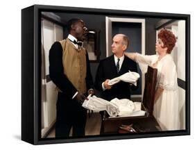 Louis de Funès, Ibrahim Seck and Lyne Chardonnet: Le Tatoué, 1968-Marcel Dole-Framed Stretched Canvas