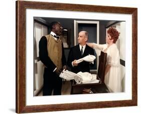 Louis de Funès, Ibrahim Seck and Lyne Chardonnet: Le Tatoué, 1968-Marcel Dole-Framed Photographic Print