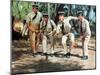 Louis de Funès, Michel Galabru, Jean Lefevre and Christian Marin: Le Gendarme de Saint-Tropez, 1964-Marcel Dole-Mounted Premium Photographic Print