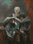 Portrait of Maria Josepha, Queen of Poland, Standing Three-Quarter Length-Louis de Silvestre-Giclee Print