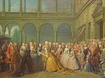 The Meeting at Neuhaus in Bohemia, 24th May 1737-Louis de Silvestre-Giclee Print