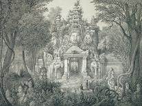 A Portal at Angkor Thom, 1873-Louis Delaporte-Framed Giclee Print