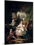 Louis Du Bouchet Marquis de Sourches and His Family, 1750-Francois Hubert Drouais-Mounted Giclee Print