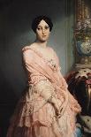 Portrait of Madame F, 1850-51-Louis Edouard Dubufe-Giclee Print