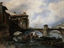 The Port of Lyon, 1830-Louis Etienne Watelet-Stretched Canvas