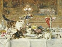 Kittens at a Banquet-Louis Eugene Lambert-Framed Giclee Print