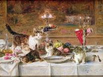 Kittens at a Banquet-Louis Eugene Lambert-Framed Giclee Print