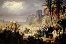 The Entry of Christ into Jerusalem-Louis Felix Leullier-Giclee Print