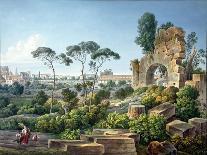 View of the Celian Hill, Rome, C.1800-Louis-Francois Cassas-Giclee Print