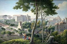 View of the Celian Hill, Rome, C.1800-Louis-Francois Cassas-Giclee Print