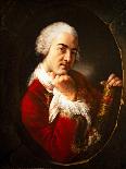 Portrait of a Man Holding a Work by Belidor, 1752 (Canvas)-Louis Gabriel Blanchet-Giclee Print