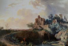 Landscape, 1767 (Oil on Canvas)-Louis Gabriel Moreau-Giclee Print