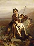 Comfort in Grief, c.1852-Louis Gallait-Framed Giclee Print