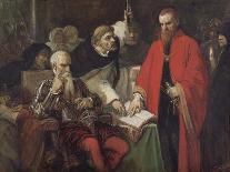 Martin Rithone Blessing the Body of the Count of Egmont-Louis Gallait-Giclee Print