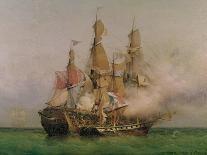 The Taking of the "Kent" by Robert Surcouf in the Gulf of Bengal, 7th October 1800, 1850-Louis Garneray-Giclee Print