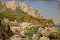 Der nördliche Teil des Gardasees. 1839-Louis Gurlitt-Framed Stretched Canvas