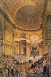 Duke of Wellington's Funeral in St. Paul's Cathedral, 1852-Louis Haghe-Giclee Print
