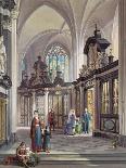 Confessional Church of St. Paul, Antwerp, Sheet 4 from 'Haghe's Portfolio of Sketches: Belgium,…-Louis Haghe-Giclee Print
