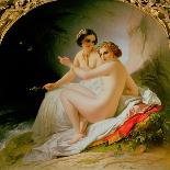 Daphnis et Chloé-Louis Hersent-Framed Giclee Print