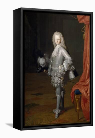 Louis I as Prince of Asturias, 1717-Michel-ange Houasse-Framed Stretched Canvas