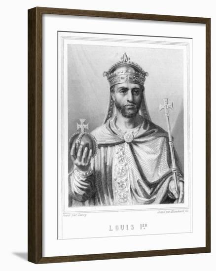 Louis I by Auguste II Jean Baptiste Marie Blanchard-Stefano Bianchetti-Framed Giclee Print