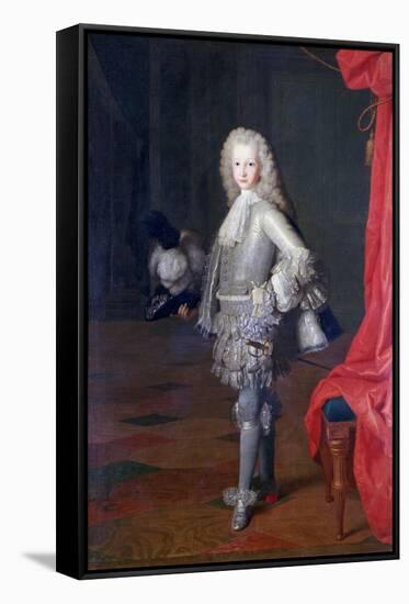 Louis I, Prince of the Asturias, King of Spain, 1717-Michel-ange Houasse-Framed Stretched Canvas