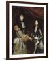 Louis II de Bourbon, 4° prince de Condé, dit le Grand Condé (1621-1686) et son fils aîné-Claude Lefebvre-Framed Giclee Print