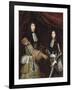 Louis II de Bourbon, 4° prince de Condé, dit le Grand Condé (1621-1686) et son fils aîné-Claude Lefebvre-Framed Giclee Print