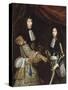 Louis II de Bourbon, 4° prince de Condé, dit le Grand Condé (1621-1686) et son fils aîné-Claude Lefebvre-Stretched Canvas