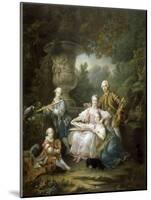 Louis II Du Bouchet De Sourches with His Family-François-Hubert Drouais-Mounted Giclee Print