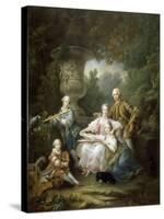 Louis II Du Bouchet De Sourches with His Family-François-Hubert Drouais-Stretched Canvas