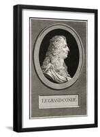 Louis II, Grand Conde-Aug St Aubin-Framed Art Print