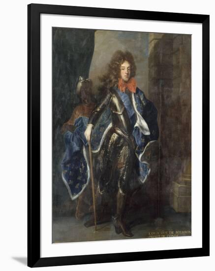 Louis III de Bourbon, 6ème prince de Condé en 1709 (1668-1710) représenté e-Hyacinthe Rigaud-Framed Giclee Print