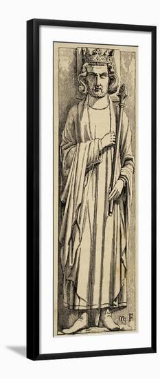 Louis III of France (863/65-882). King of West Francia (France).. Historia Universal, 1881-null-Framed Giclee Print