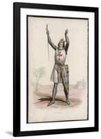 Louis IX Crusader and Saint in the Holy Land-A. Hesse-Framed Premium Giclee Print