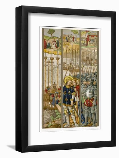 Louis IX Embarks for the Crusades at Aigues Mortes Sailing First to Cyprus-null-Framed Photographic Print