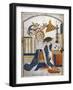 Louis IX, King of France, in Chartres Cathedral in His Coronation Robes, 1226-null-Framed Giclee Print