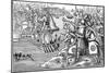 Louis IX of France Disembarking at Carthage During the Eighth Crusade, 1270-null-Mounted Giclee Print