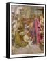 Louis IX, Saint and Crusader Renowned for His Compassion for the Sick and Needy-null-Framed Stretched Canvas