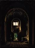 Interior of a Cloister (Oil on Canvas)-Louis Jacques Mande Daguerre-Giclee Print