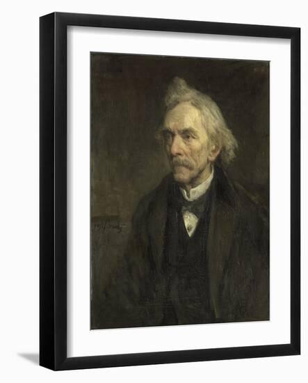 Louis Jacques Veltman, Actor-Jozef Israels-Framed Art Print