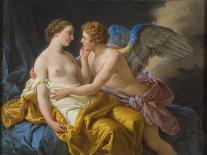 Cupid and Psyche, before 1805-Louis-Jean-François Lagrenée-Stretched Canvas