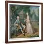 Louis Jean Marie De Bourbon, Duc De Penthievre with His Daughter, Louise-Marie Adelaide-Jean Baptiste Charpentier-Framed Giclee Print