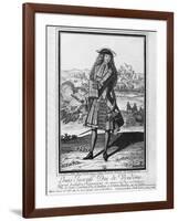 Louis Joseph De Bourbon, Duke of Vendome, known as 'The Great Vendome' (Engraving) (B/W Photo)-French-Framed Giclee Print