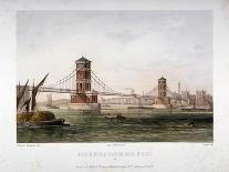 Custom House and River Thames, London, 1854-Louis Julien Jacottet-Mounted Giclee Print